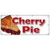 Signmission CHERRY PIE BANNER SIGN bakery cherries crust sweets pastry filling tart B-96 Cherry Pie